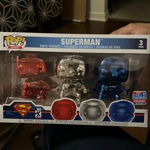 Funko Pop! Superman 3 pack especial edition
